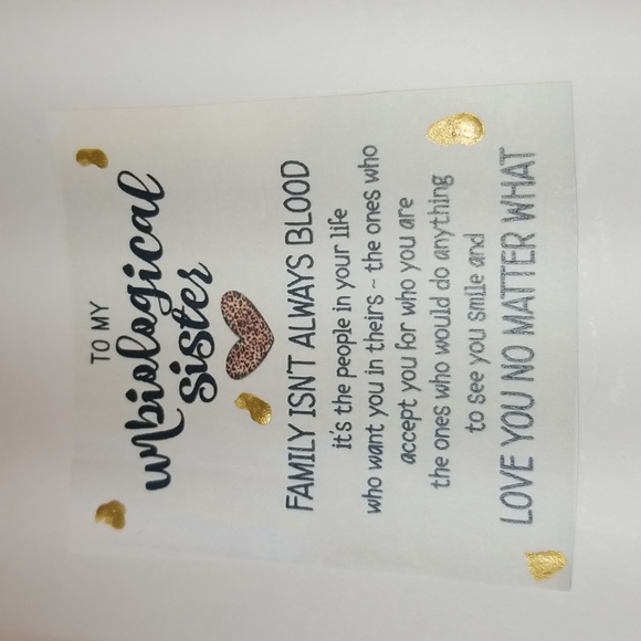 Handmade Nefertiti Greeting Unbiological Sister  Greeting card Gift set - Picture 6 of 7